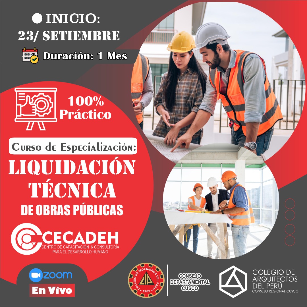 2GRUPO-2025-CURSO DE ESPECIALIZACION:LIQUIDACION TECNICA DE OBRAS PUBLICAS