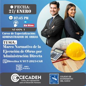 1GRUPO-2026-CURSO DE ESPECIALIZACION: ADMINISTRADOR DE OBRAS POR ADMINISTRACION DIRECTA
