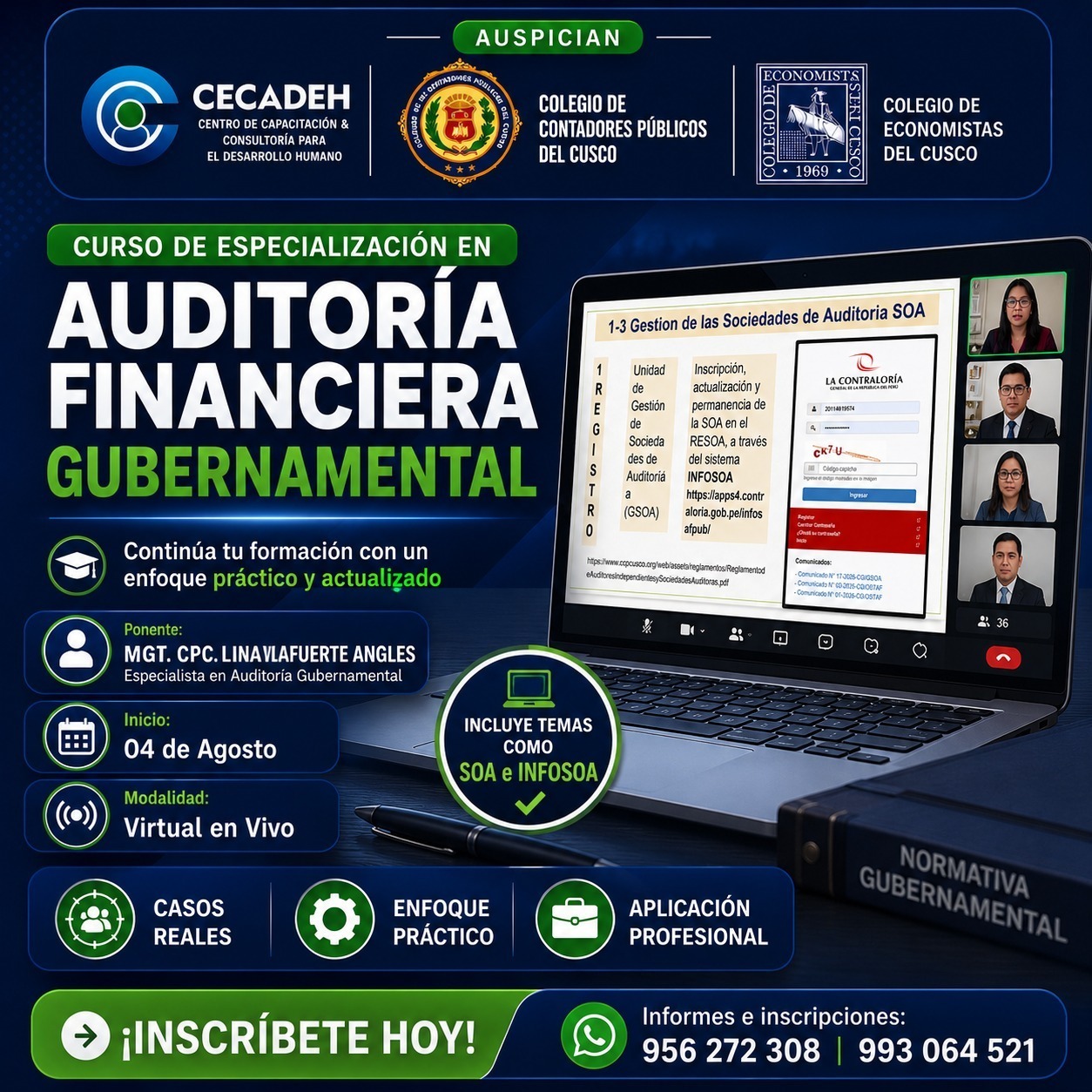 1GRUPO-2026-CURSO DE ESPECIALIZACION: AUDITORIA FINANCIERA GUBERNAMENTAL